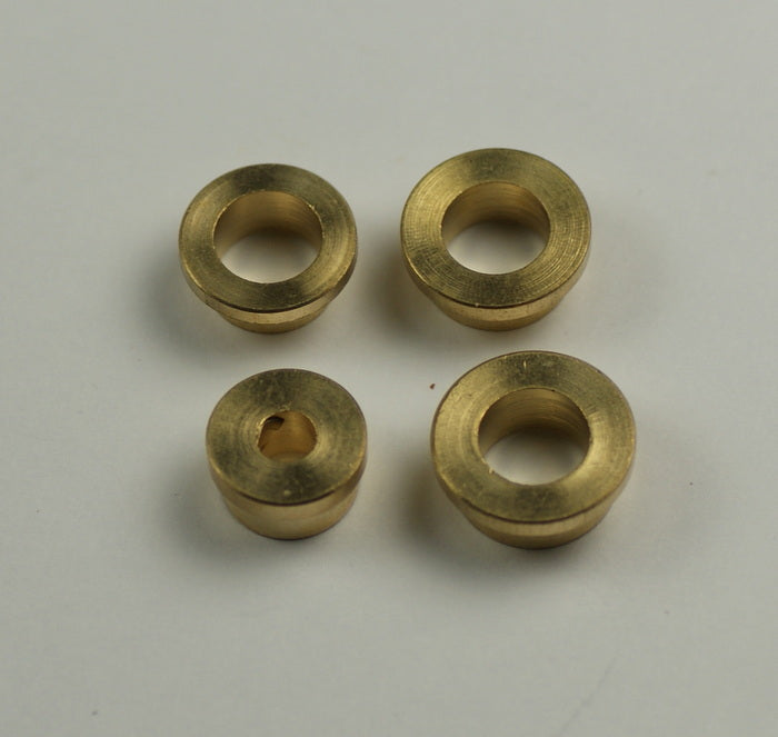4x Grandfather Clock bushes brass pivot bush bushing mixed sizes spares repairs